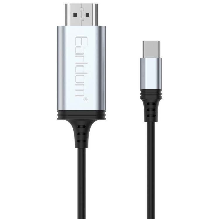 کابل تبدیل تایپ سی به HDMI ارلدام مدل ET-W34 با طول 200 سانتی متر (اصلی)