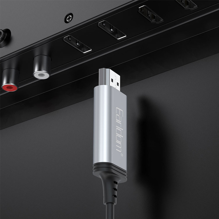 کابل تبدیل تایپ سی به HDMI ارلدام مدل ET-W34 با طول 200 سانتی متر (اصلی)