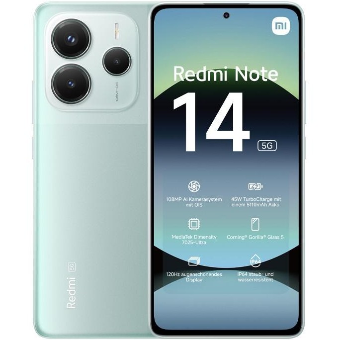 گوشی شیائومی Redmi Note 14 4G | حافظه 256 رم 8 گیگابایت