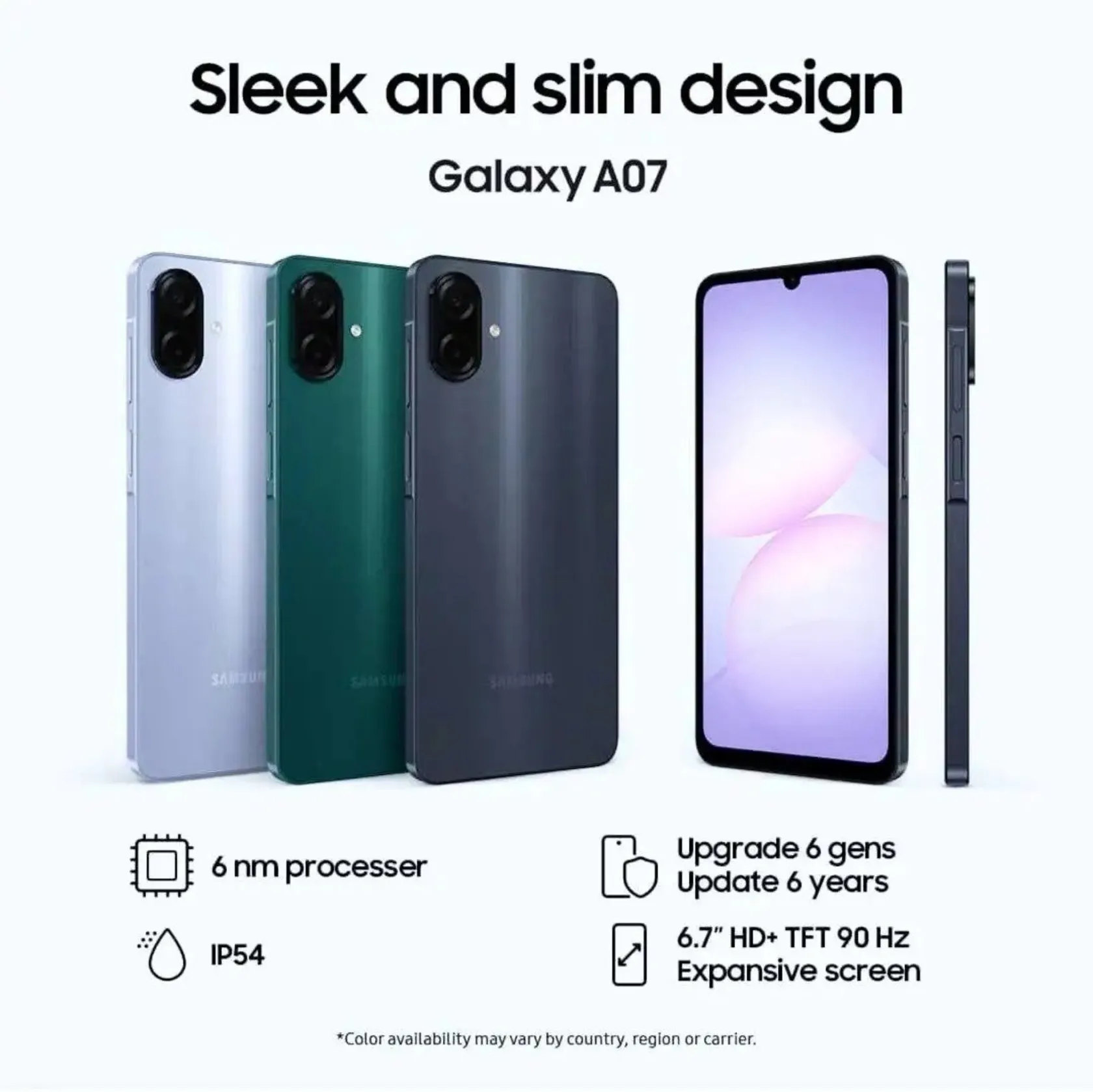 گوشی موبایل سامسونگ مدل Galaxy A07 حافظه 64 گیگابایت و رم 4 گیگابایت
